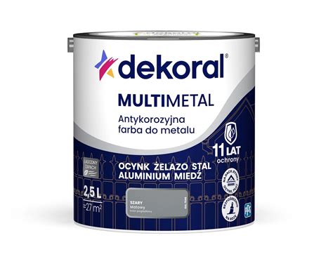 Dekoral Farba Antykorozyjna Multimetal Szara 2 5L Kupuj W OBI