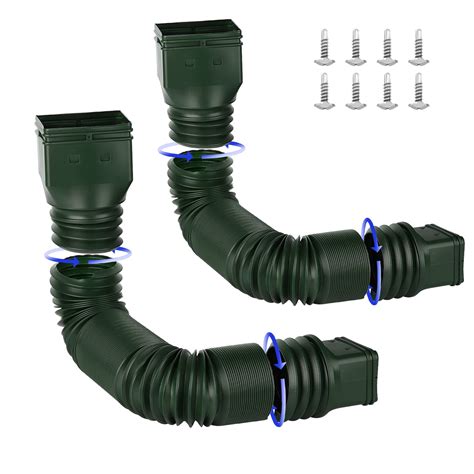 Buy Teahutty Pack Rain Gutter Downspout Extensions Flexible