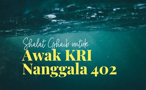 Shalat Ghaib Untuk Prajurit Tni Al Kri Nanggala Yang Gugur