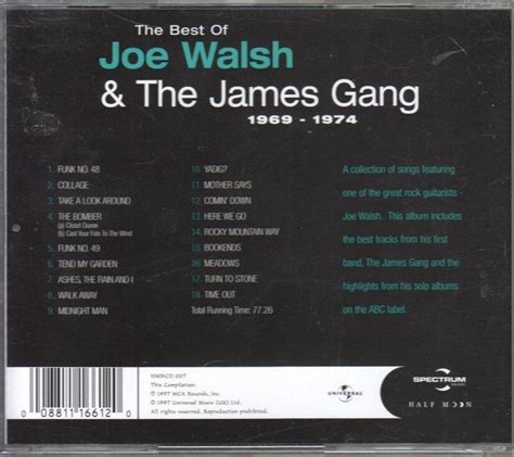 Joe Walsh And The James Gang Best Of Cd Europe Spectrum