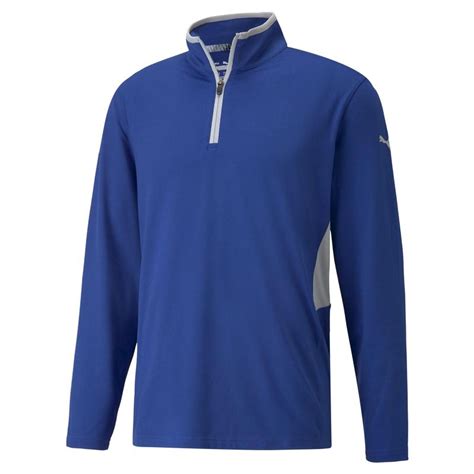 Puma Rotation 14 Zip Golf Jumper Mazarine Blueclick Golf