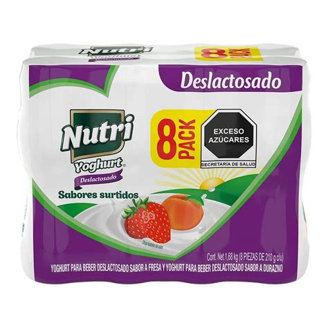 Yogurt Bebible Nutri Deslactosado Surtido Pzas G C U Bodega