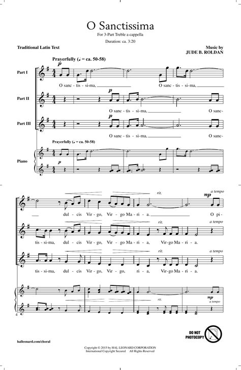 O Sanctissima Sheet Music Direct