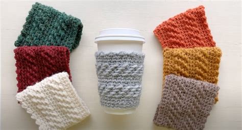 14 Free Crochet Cup Cozy Patterns For Winter Red Agape Blog