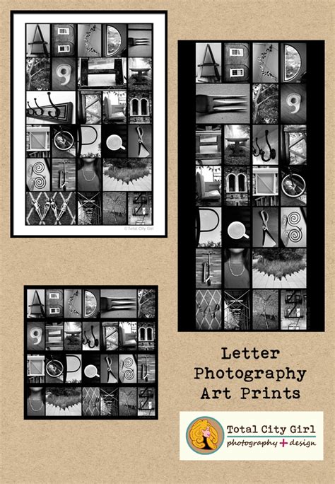 Letter Photography Art Prints | Total City Girl - The Blog