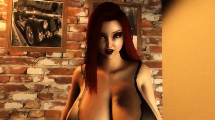 Huge Tit Bitch Grows A FUTANARI Dick Eyes Sex