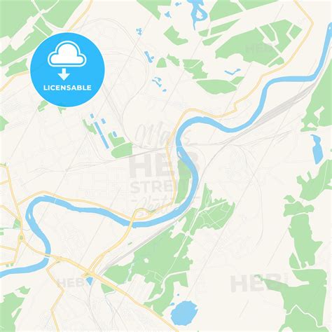 ukhta russia vector map classic colors hebstreits