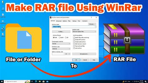 How To Make RAR File Using WinRar How To Convert File Or Folder To