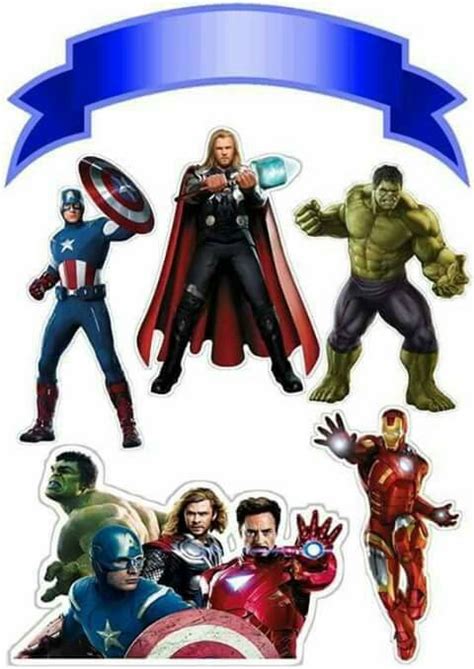 Avengers Party Free Printable Cake Toppers Oh My Fiesta For Geeks