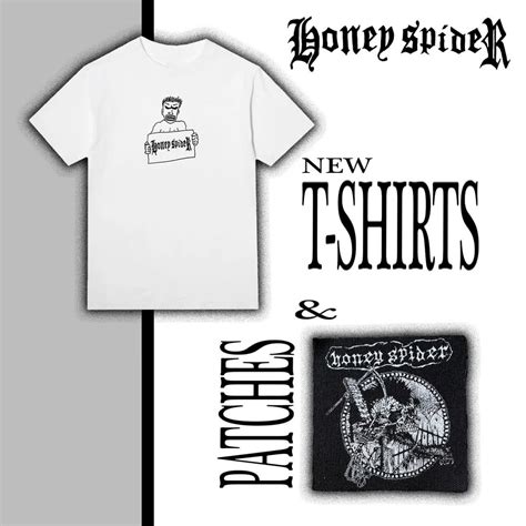 Just dropped some new merch for my Hardcore band Honey Spider. links below : r/BandCamp