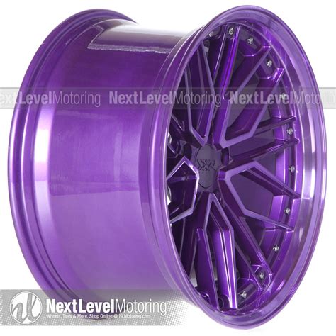 XXR Wheels: 571 18x10 5x114.3 Diamond Cut Purple Rims et25