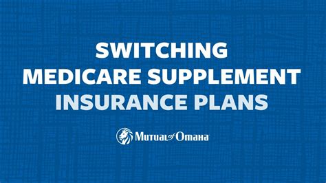 Switching Medicare Supplement Insurance Plans Mutual Of Omaha YouTube