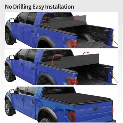 Oedro For 2016 2023 Toyota Tacoma 6ft Soft Tri Fold Truck Bed Tonneau Cover 6 2 Ebay