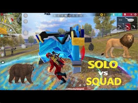 Solo VS Squad Unbelievable Gameplay 23 Kills In Free Fire BR Ranked