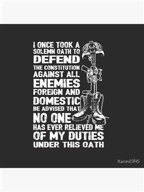 Veteran Shirt I Once Took A Solemn Oath To Defend The Constitution