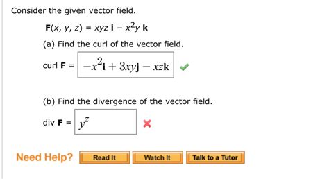 Solved Consider The Given Vector Field F X Y Z Xyz Chegg