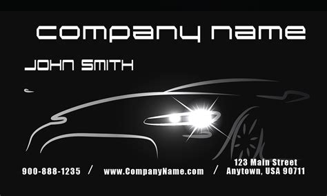 Car Dealer Automotive Business Card - Design #501011