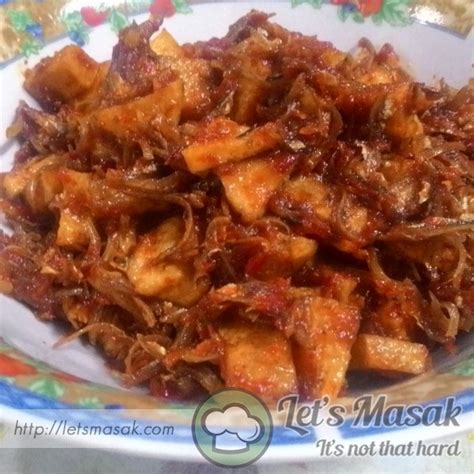 Sambal Kentang Ikan Bilis Recipe LetsMasak