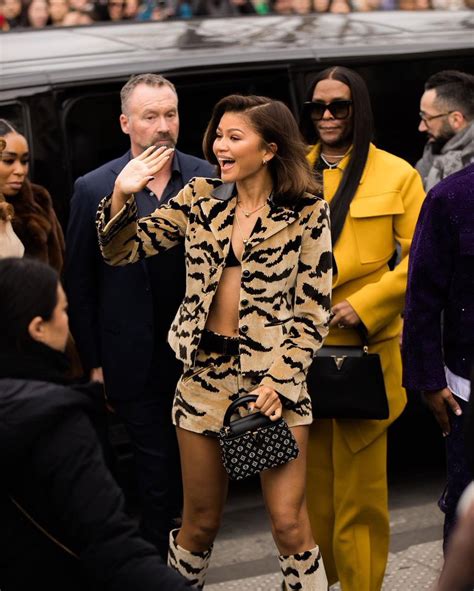 Zendaya Updates On Twitter Zendaya At Louis Vuittons Fw23 Show In