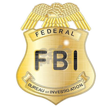 FBI Badge Aluminum License Plate by HomeStead - CafePress