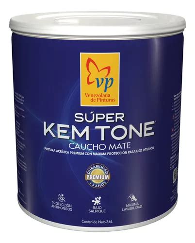 Pintura Caucho Mate Súper Kem Tone Blanco Ostra Galón Vp MercadoLibre