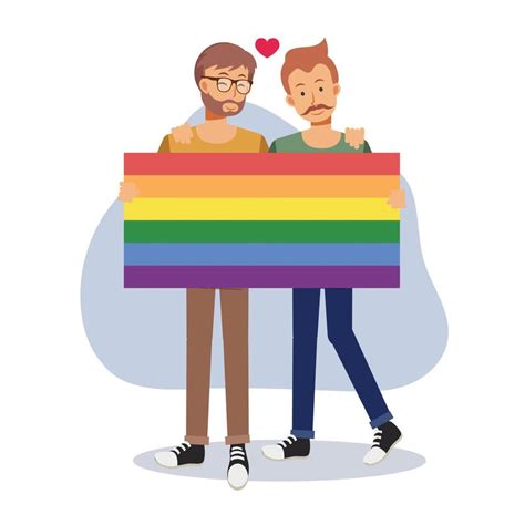 Celebrate Pride Month Concept Of Lgbt Or Bisexual Couple Love And