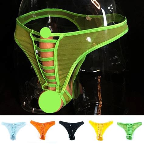 Hommes Sous V Tement Sexy Transparent Culotte Entrejambe Slips Bikini String Eur Picclick De