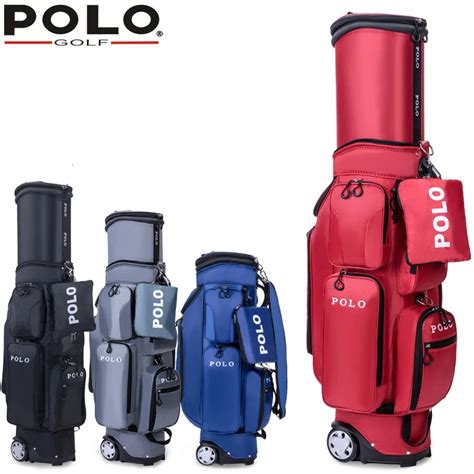 POLO Golf travel bag wheels stand caddy airbag flight aviation Multi ...