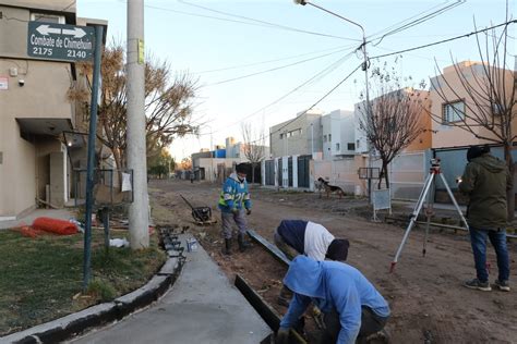 Gaido recorrió la obra del sistema pluvial en Los Polvorines Radio