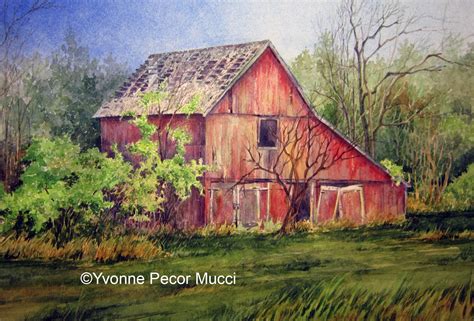 Image Result For Paintings Of Old Barn Houses With Images Barn