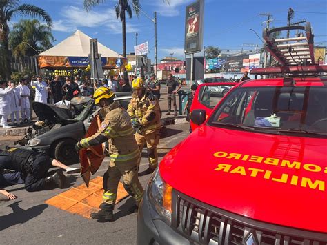 3º BBM participa de simulado no mês da prevenção aos acidentes de trânsito