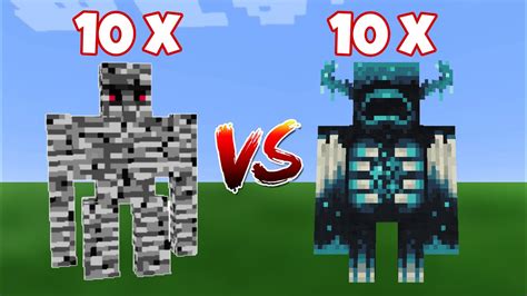 Minecraft Bedrock Zombie Vs Warden Zombie Fight All Mobes Fight Minecraft Youtube