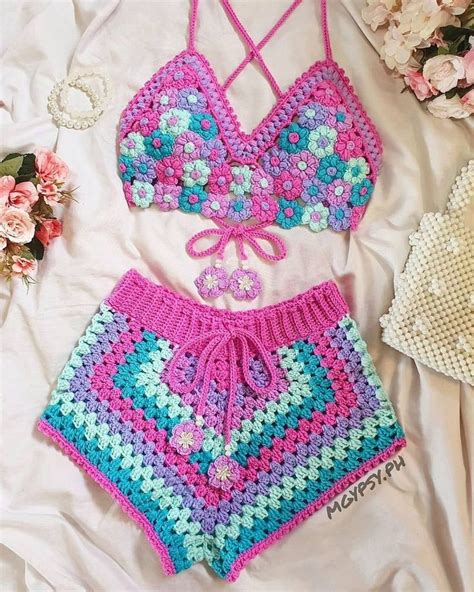 Hippie Bikini Curvy Bikini Crotchet Bikini Top Bikini Vintage Bikini Pattern Crochet Suit Bikini