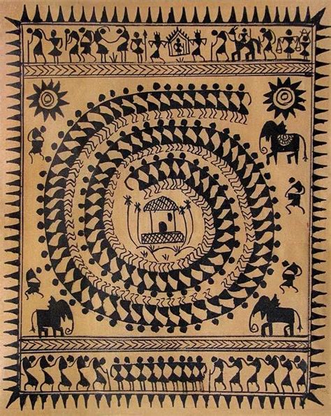 The Spiral Warli Tribal Dance