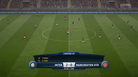 Fifa Live Inter Vs Manchester Utd Carriera Allenatore Youtube