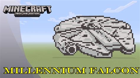 Minecraft Pixel Art Tutorial And Showcase Millennium Falcon Star