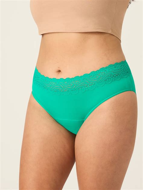 Menstrua N Kalhotky Modibodi Sensual Hi Waist Bikini Moderate Heavy Jade Modi J