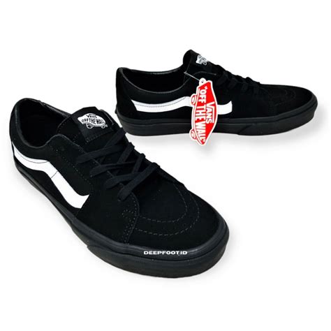 Jual Vans Sk8 Low Contrast Blackblack White Classic Shopee Indonesia