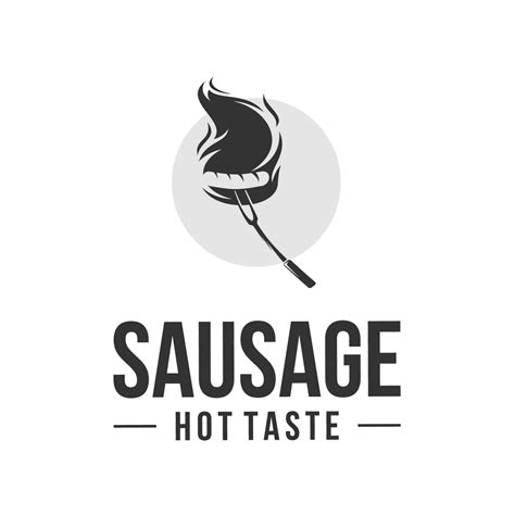 Sausage Grill Logo Design Inspiration 24658637 Vector Art At Vecteezy