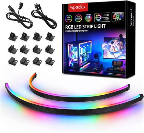 Amazon Speclux PC Addressable RGB LED Strip Lights Kit Magnetic