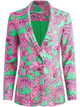 Alice + Olivia Macey Paisley Print single-breasted Blazer - Farfetch