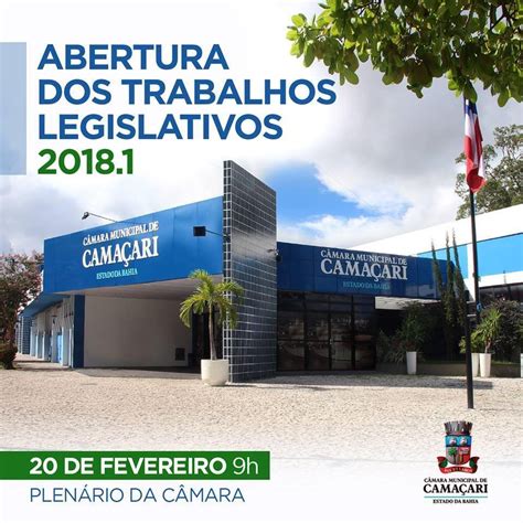 Câmara abre Trabalhos Legislativos de 2018 nesta terça feira Câmara