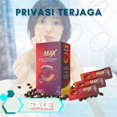 Jual KOPI G MAX Minuman Kopi Gingseng Penambah Stamina 1 Box Isi 10