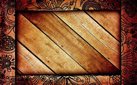 1920x1080px, 1080P free download | Floral wooden frame, wooden textures, brown wooden background ...