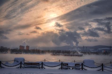 Yenisei River Sunset Foggy - Free photo on Pixabay - Pixabay