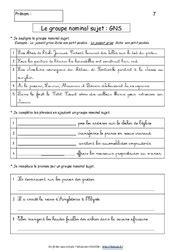 Enrichir Le Groupe Nominal Cm1 PDF Cours Exercices Examens