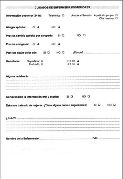 Preparación previa y cuidados de enfermería en biopsia por estereotaxia