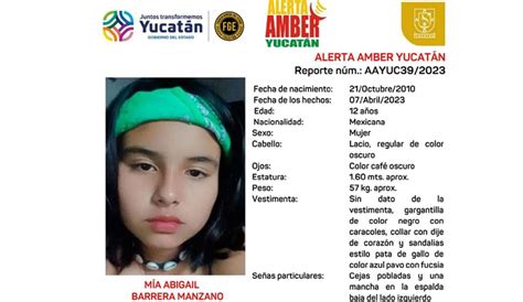 Activan Alerta Amber Yucatán por desaparición de Mía Abigail