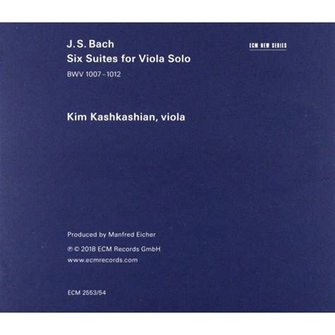 Kim Kashkashian Six Suites Solo 2CD EMAG Bg