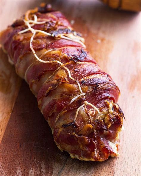 Bacon Wrapped Roast Fish Monkfish Recipes Cooking Seafood Fish